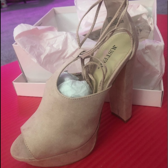 Just Fab! Brand New! Pink Platforms! - Picture 5 of 9